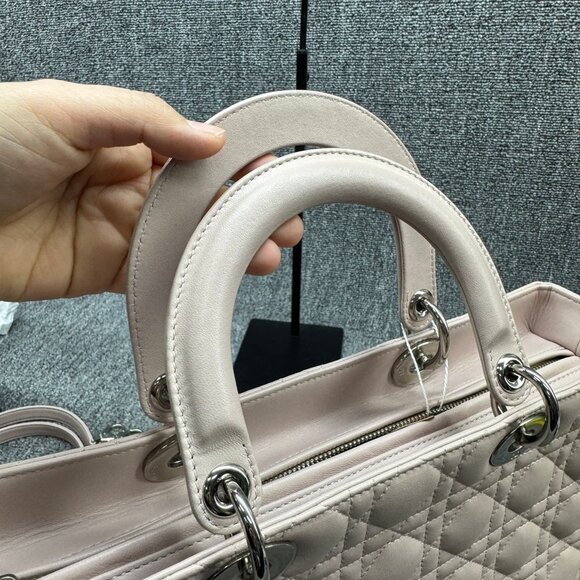 DIOR Lady Dior Large Leather Satchel Bag ccofb1250-102525 - Picture 12 of 16